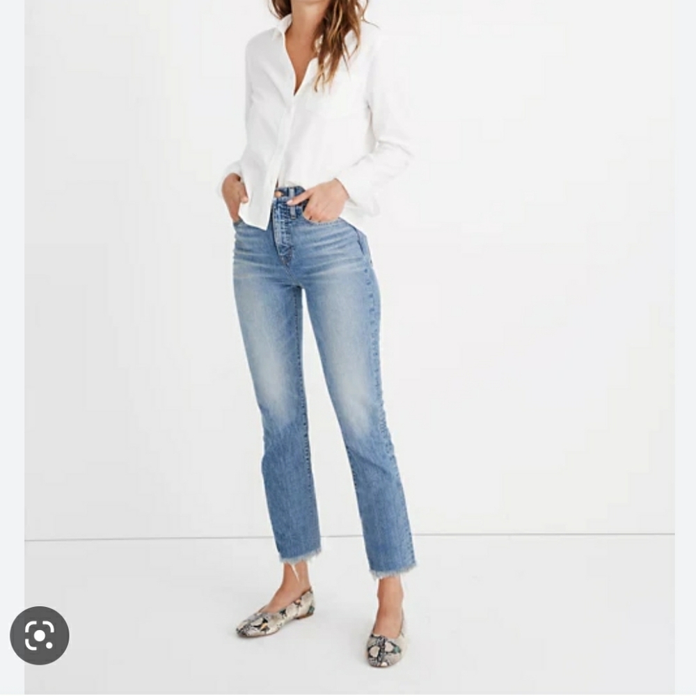 Madewell The Petite Perfect Vintage Jean in Ainsworth Wash Sz 27P